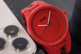 Zegarek Męski HUGO Lit For Him Red 1530346 + BOX