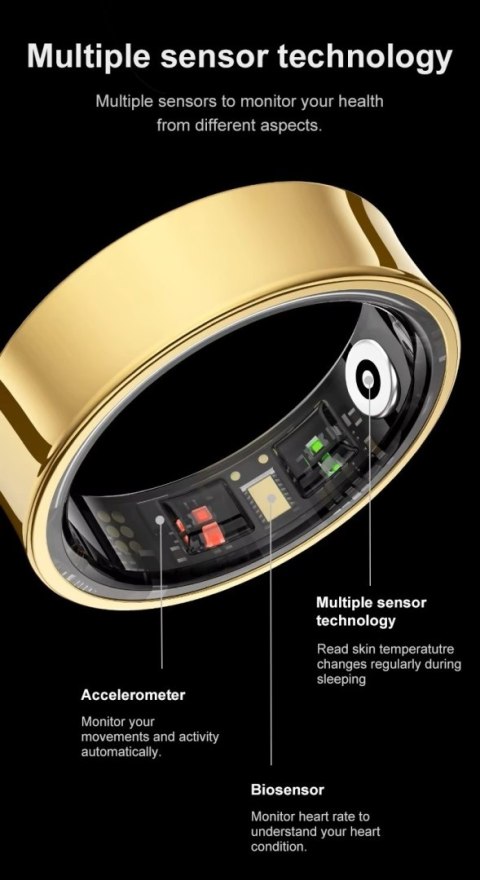 Smart Ring RUBICON R2 Silver SIZE-7(US) SMARUB319
