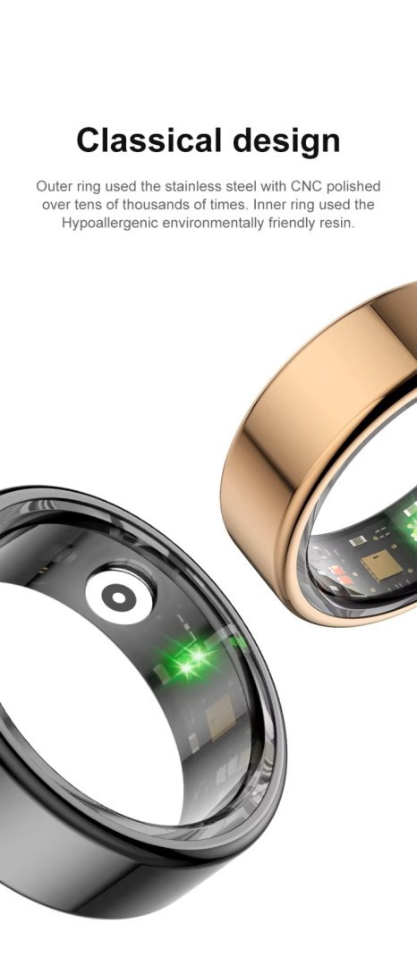 Smart Ring RUBICON R2 Silver SIZE-7(US) SMARUB319