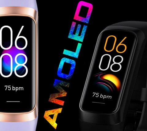 Smartband Damski RUBICON RNCF05 Rose Gold/Berry SMARUB214