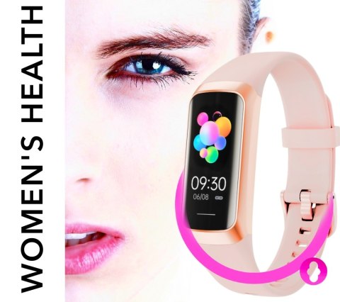 Smartband Damski RUBICON RNCF05 Rose Gold/Berry SMARUB214
