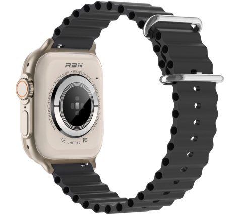 Smartwatch Męski RUBICON RNCF17 Tytan/Black SMARUB268