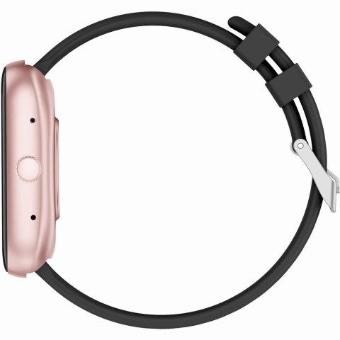 Smartwatch Damski GRAVITY GT18-1 Różowy Pasek Silikonowy + Czarny Pasek