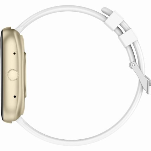 Smartwatch Damski GRAVITY GT18-8 Beżowy Pasek Silikonowy + Biały Pasek