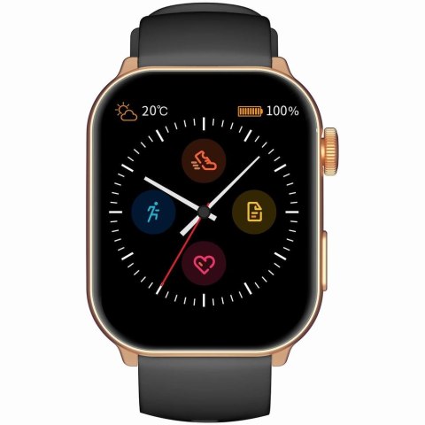 Smartwatch Damski GRAVITY GT28-5 Pasek + Bransoleta Różowe złoto Czarny