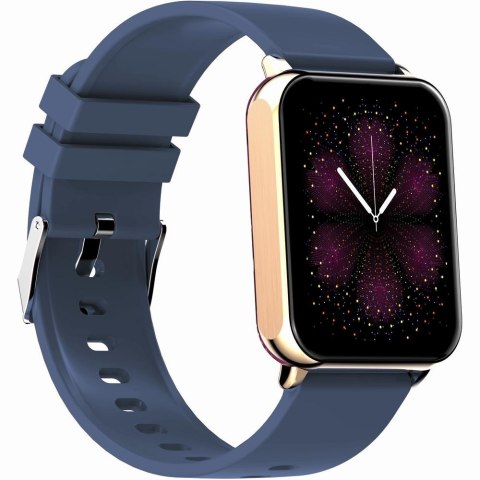 Smartwatch Gravity Różowe Złoto Granatowy 2 Paski GT17-2