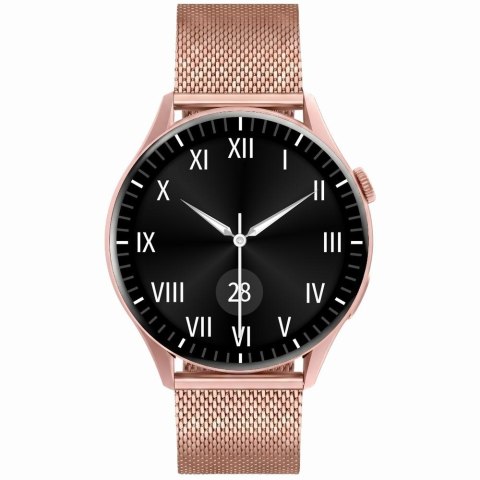 Smartwatch Gravity Różowe Złoto Pasek + Bransoleta GT11-5