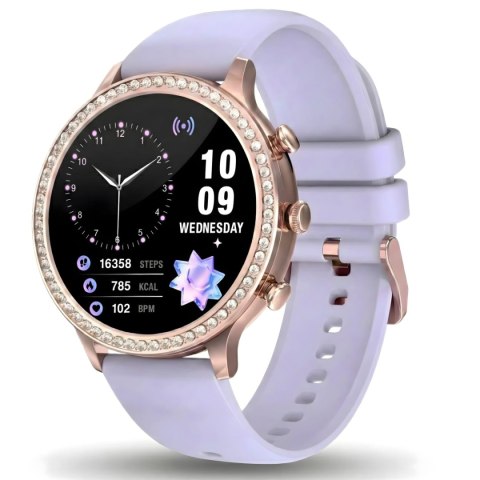 Smartwatch Gravity Różowe Złoto Pasek i Bransoleta GT5-7