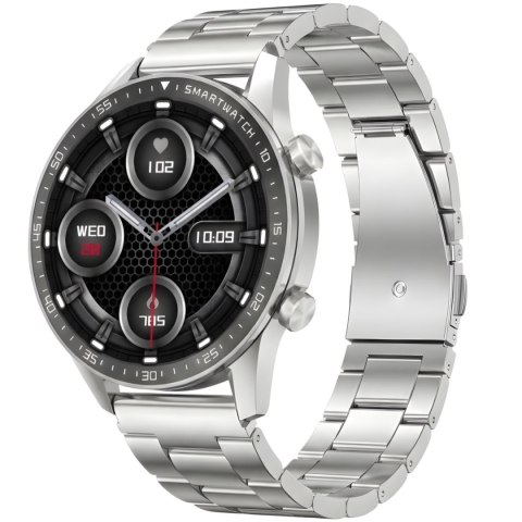Smartwatch Gravity Srebrny Bransoleta + Pasek GT10-6