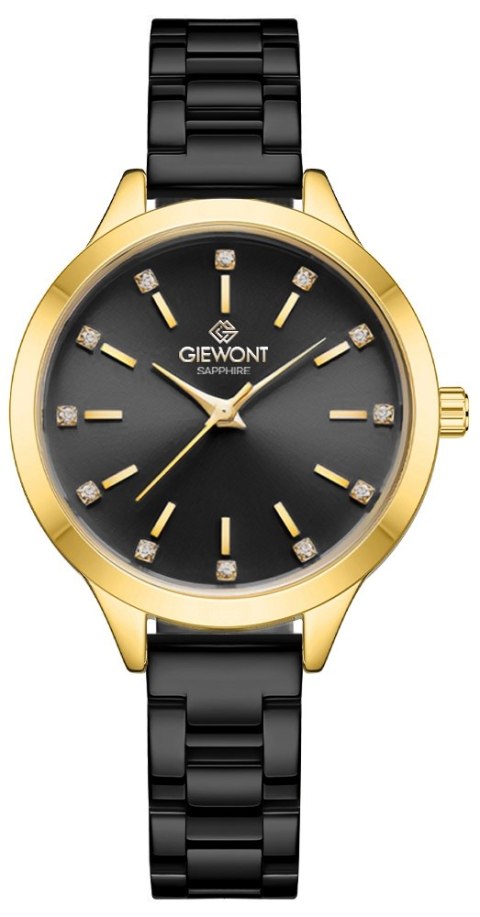 Zegarek Damski Giewont Sapphire Złoto Czarny GW2720-B4