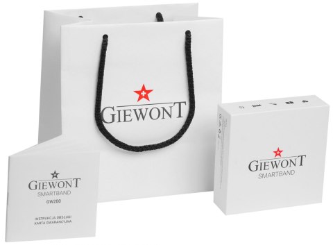 Smartwatch GIEWONT Czarno Jasnofioletowy 2 Paski GW200-8