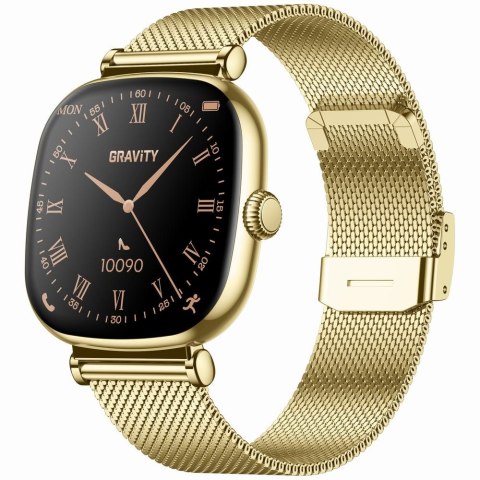 Smartwatch Gravity Złoty Bransoleta + Pasek GT32-2