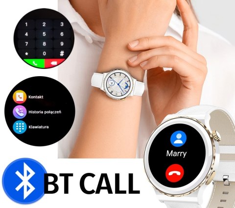 Smartwatch Damski Rubicon RNCE92 PRO White/2 x Pasek SMARUB171