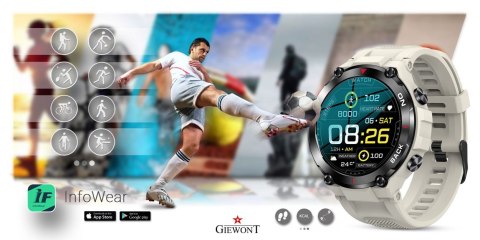 Smartwatch GIEWONT Pionier GPS GW460-3 - Light Stone