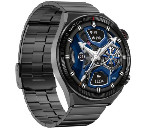 Smartwatch Rubicon RNCE99 Black Metal + Silicon SMARUB194